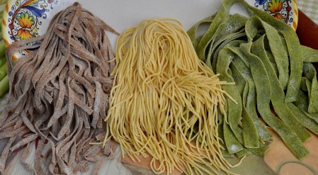 Fresh pastas from La Pasta. Photo copyright 2013 by Zachary D. Lyons.
